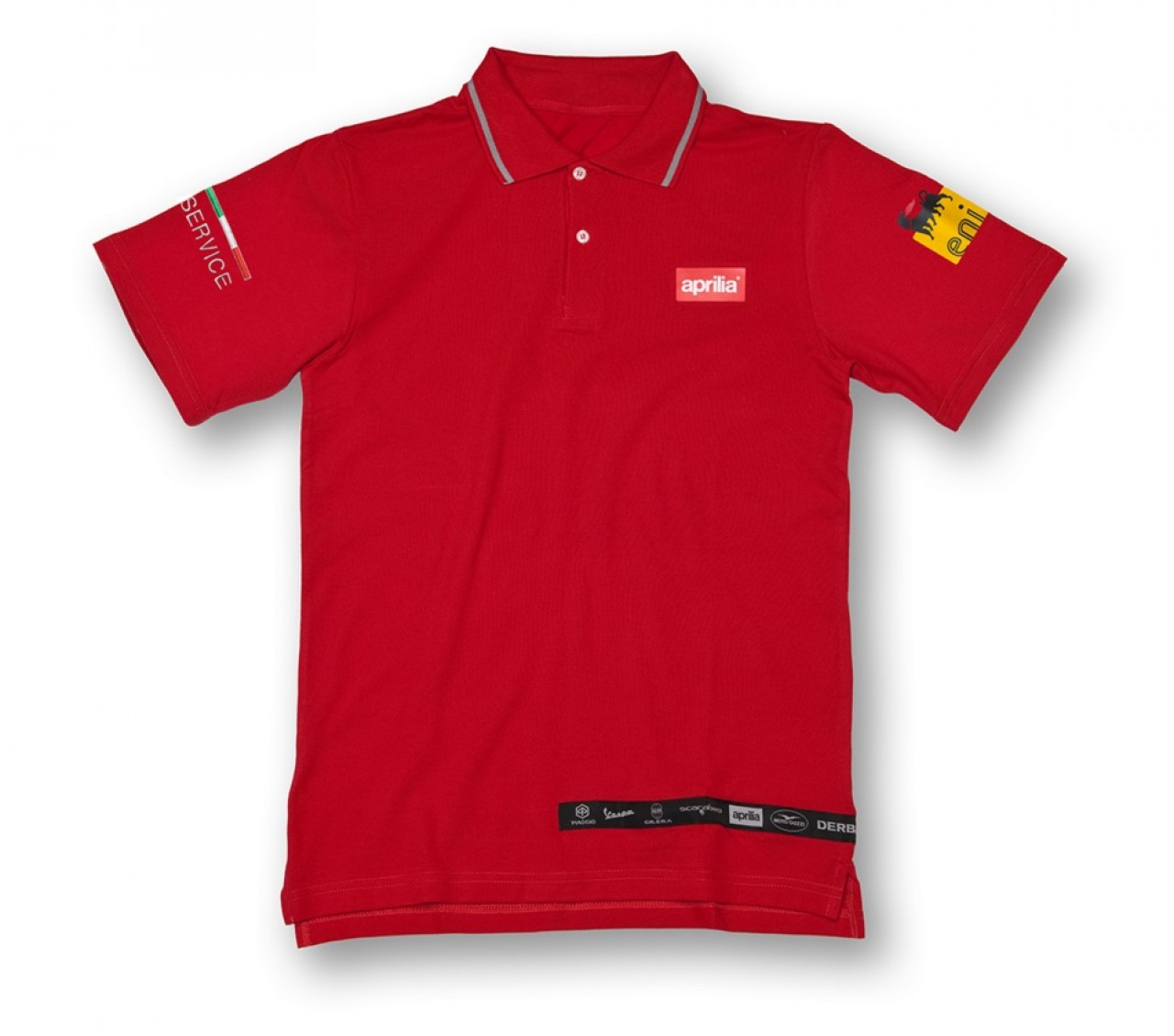 Aprilia Werkstatt-Poloshirt in Rot, Größe S