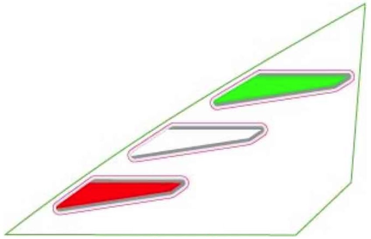 3 - Verkl.deko li. "italia" - Fahrzeugfarbe Speed White