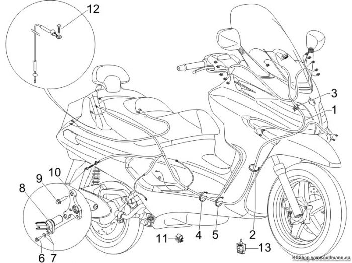 Piaggio Hauptkabelbaum X Evo 125