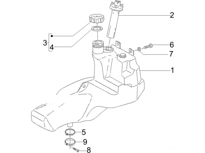 Gilera Benzintank Stalker 50