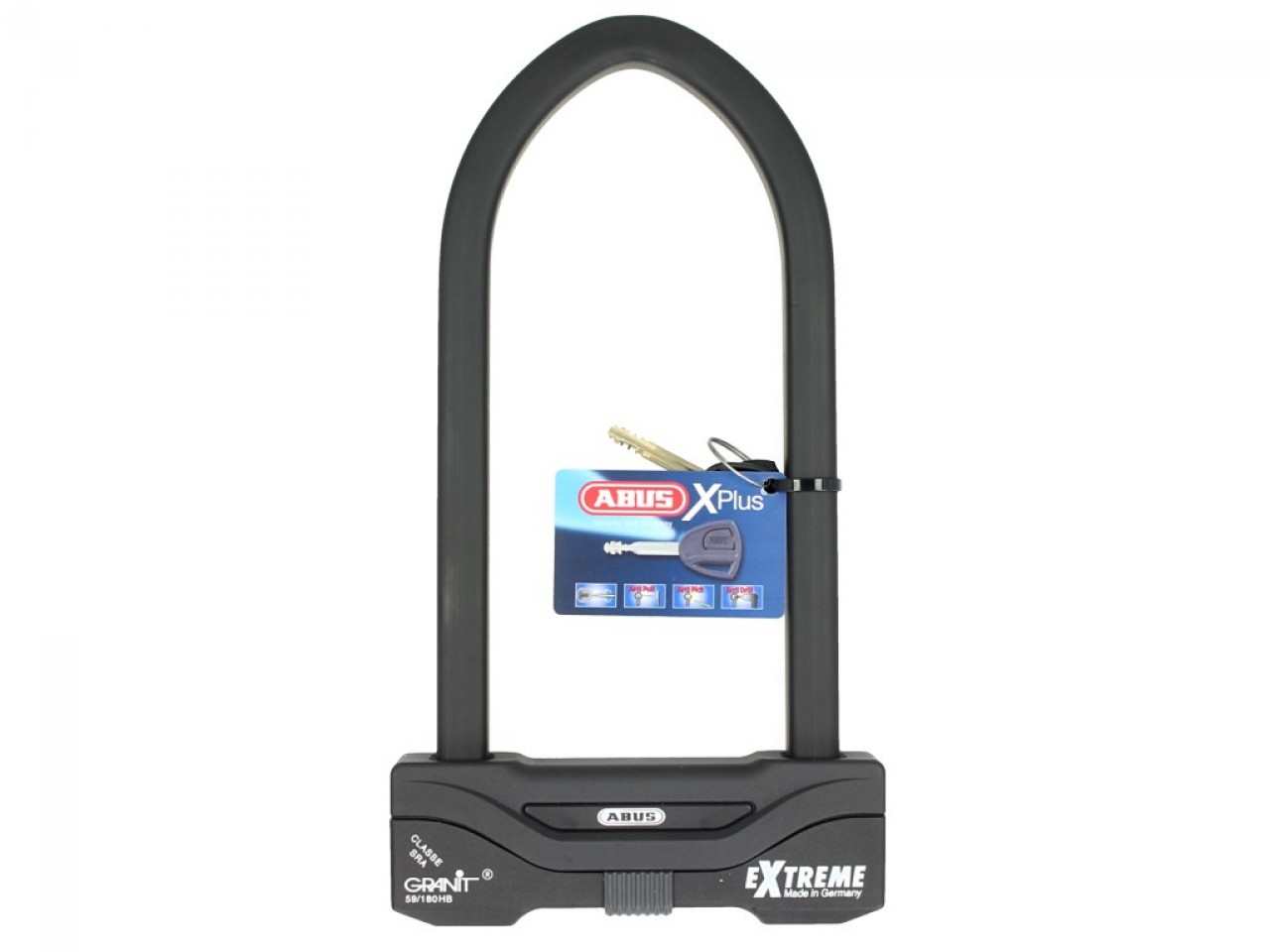 ABUS Bügelschloss Granit Extreme Plus 59, 260x111 mm, schwarz