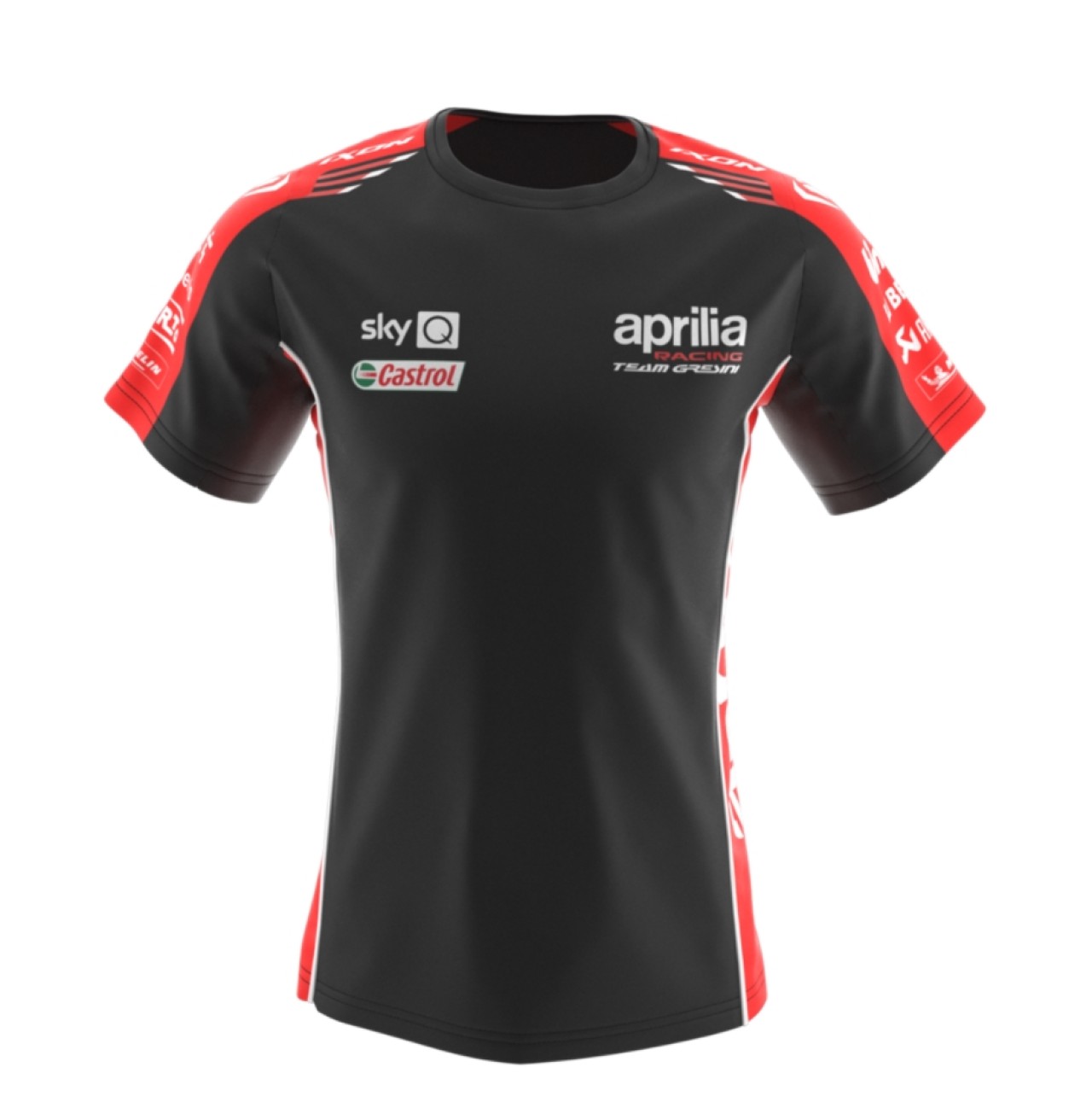 Aprilia Racing Team 2021 T-Shirt Unisex, schwarz, Größe S