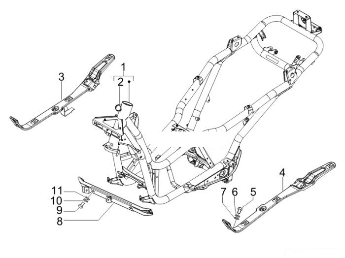 Piaggio Fahrgestell/Karosserie X7 250