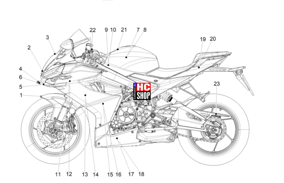 Aprilia RS 660 E5+ - Aufbau - Deko