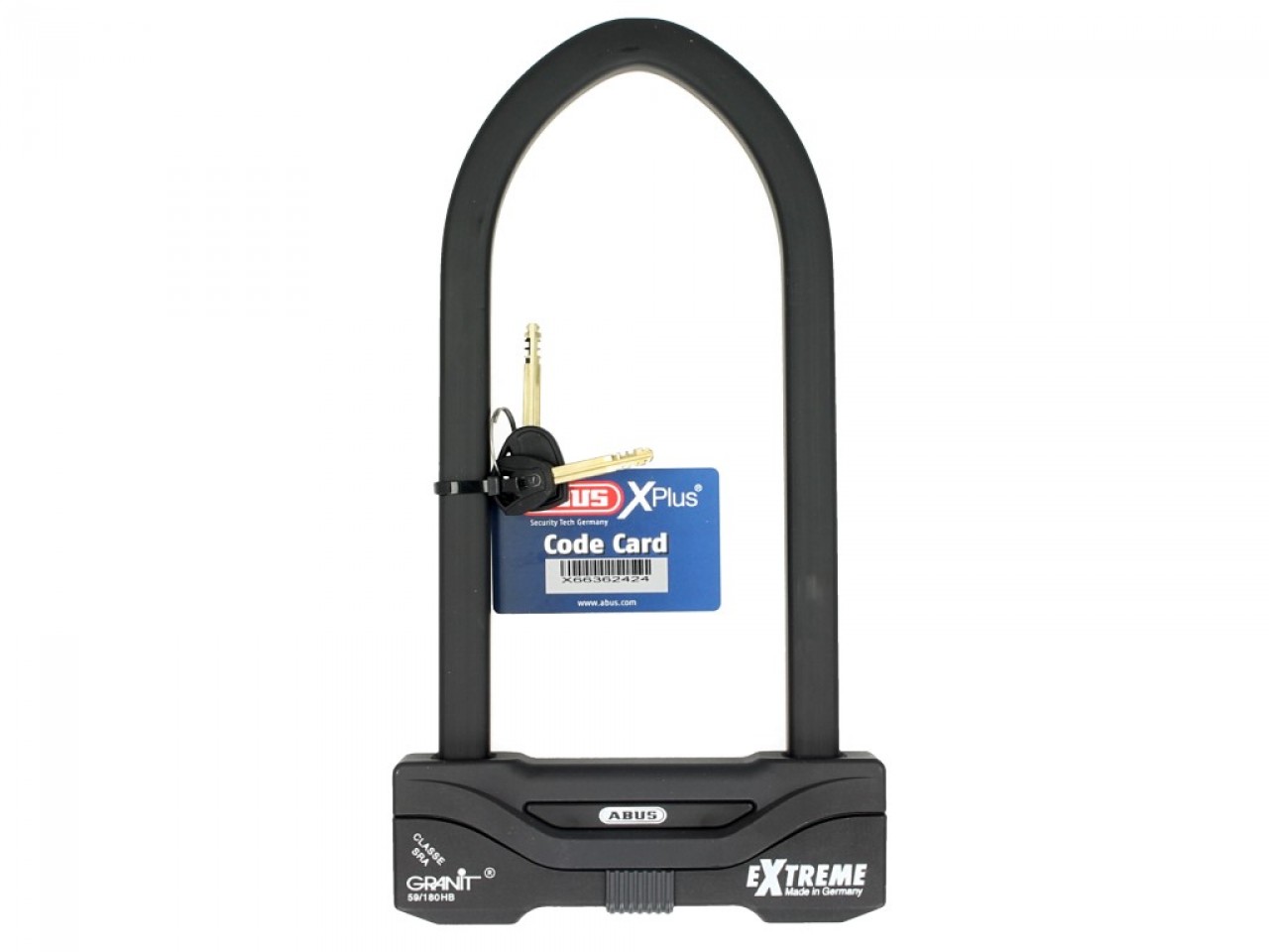 ABUS Bügelschloss Granit Extreme Plus 59, 260x111 mm, schwarz
