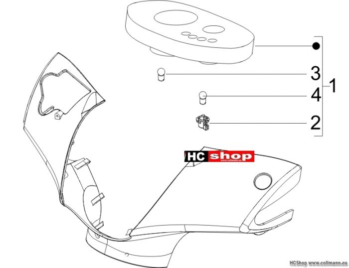 Piaggio Zip 50 SP Cockpitinstrumente