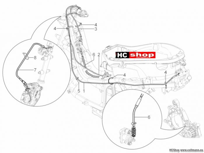 Piaggio MP3 YOUrban 300ie Sport Bowdenzügen