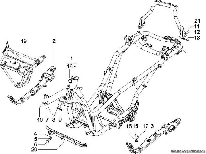 Piaggio Fahrgestell/Karosserie X8 125