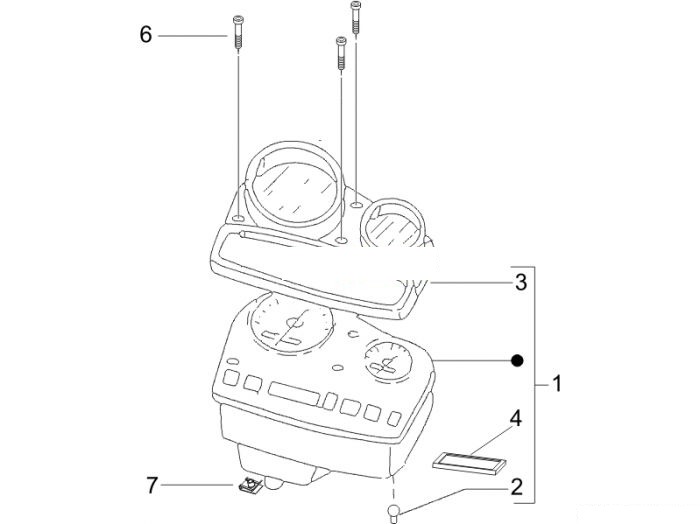 Gilera Cockpitinstrumente - Cruscotto Stalker 50