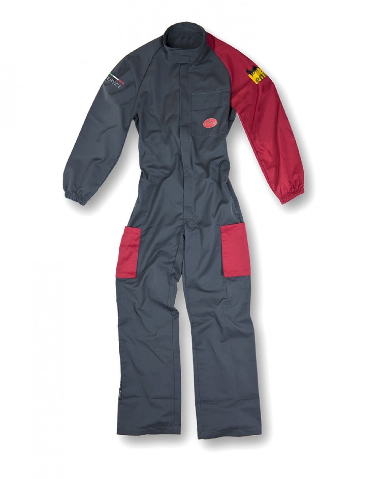 Moto Guzzi Service-Overall Werkstattbekleidung grau-rot