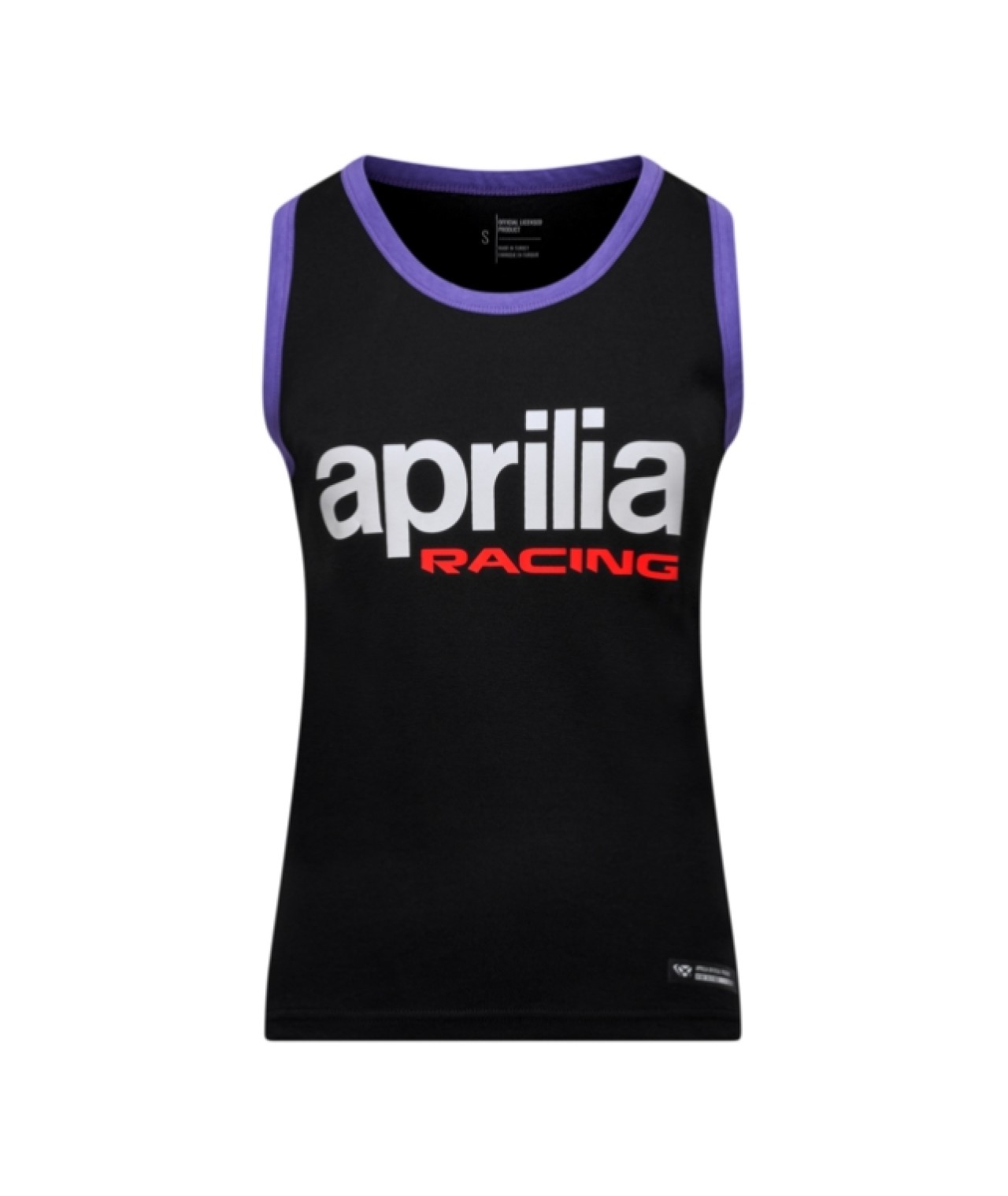 Aprilia Travel Line Tank Top Damen, schwarz, Baumwolle