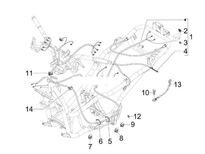 Piaggio Hauptkabelbaum X7 125