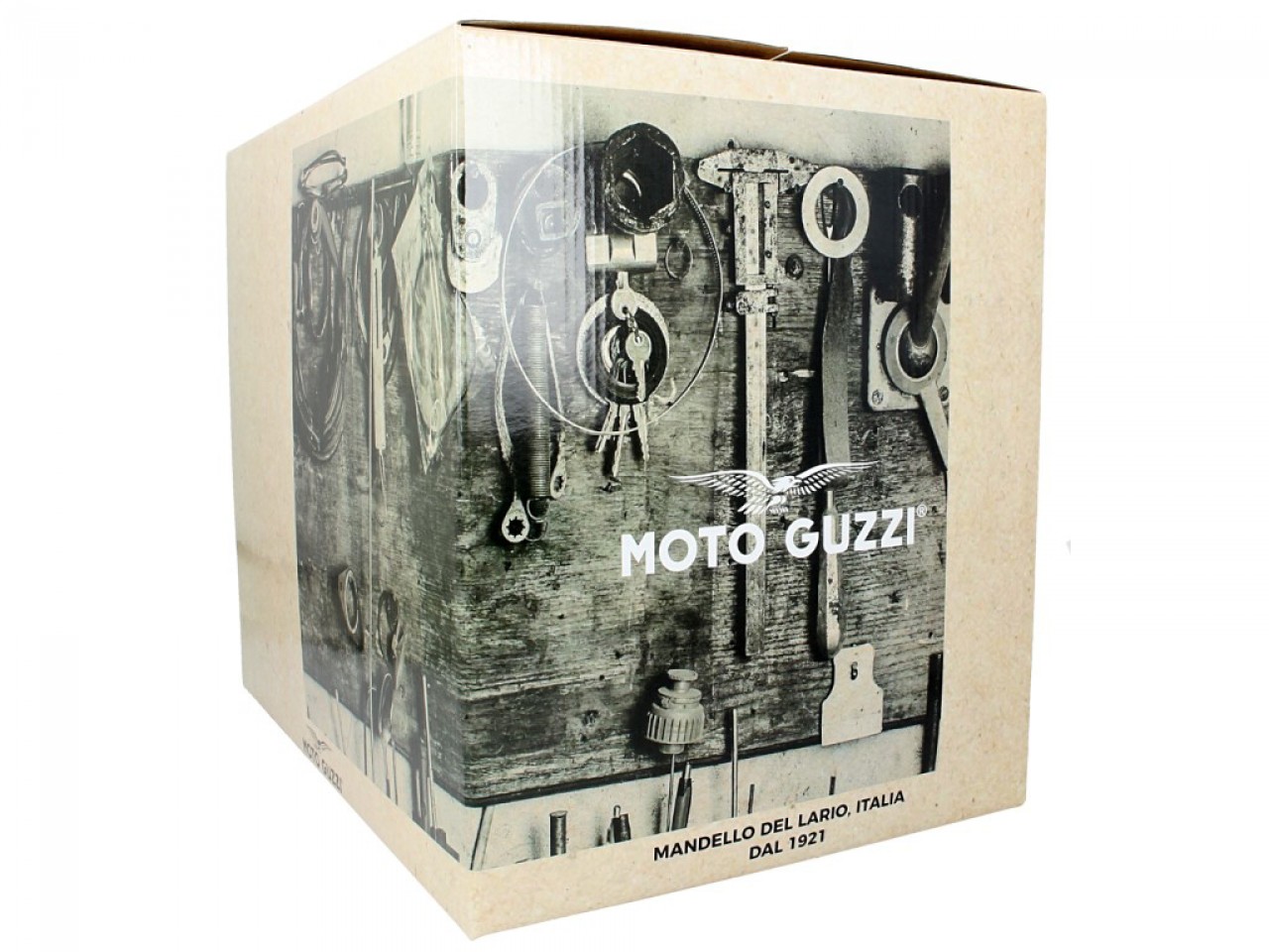 Moto Guzzi Integralhelm Adventure Touring V85, silber-gelb-rot, ECE 22.05
