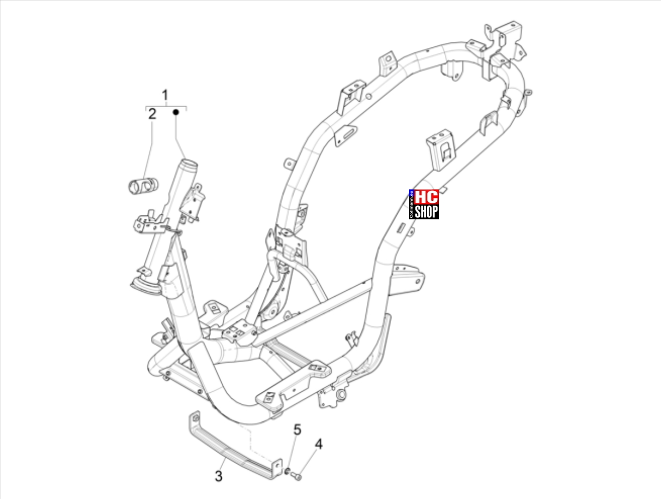 Piaggio Medley 125 E5 Fahrgestell/Karosserie