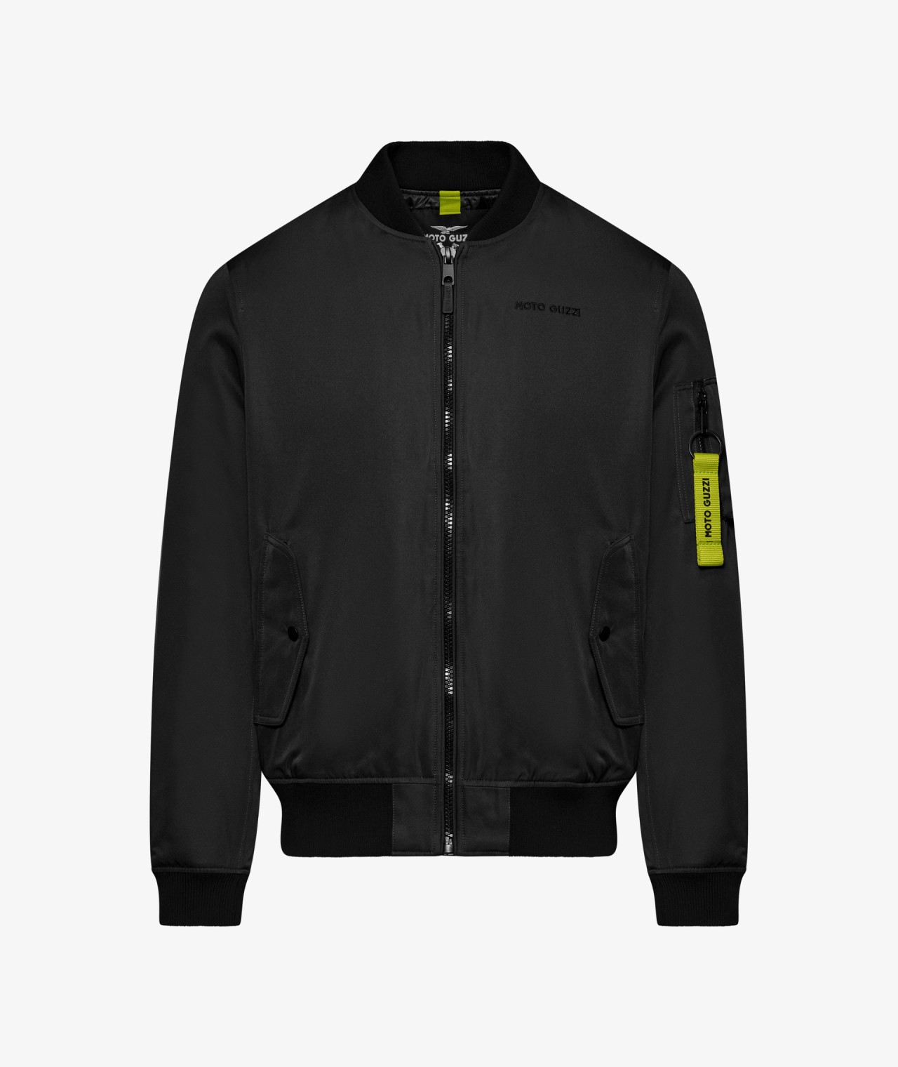 Moto Guzzi Bomberjacke Unisex aus Polyester in Schwarz