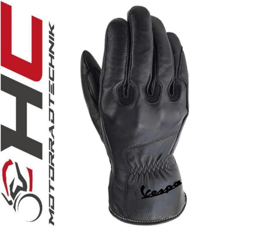 Vespa Leder Winterhandschuhe - schwarz