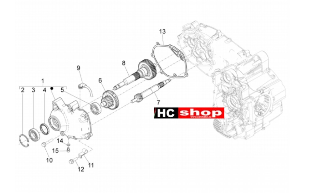 Piaggio MP3 500 LT Sport - Business Motor Einheit Getriebe