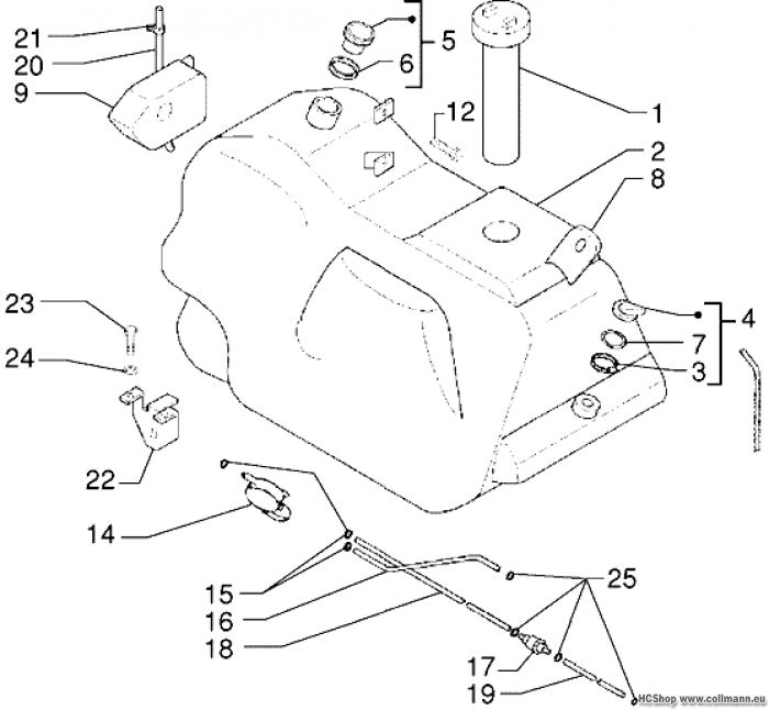 Piaggio Benzintank X9 125