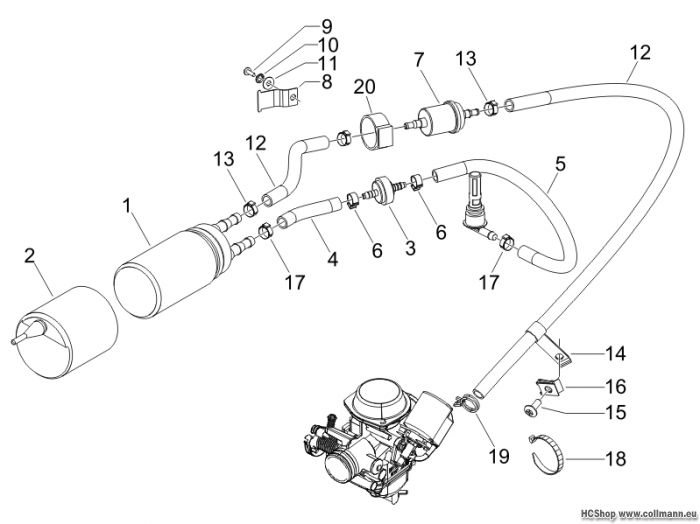 Piaggio Benzinpumpe Carnaby 125