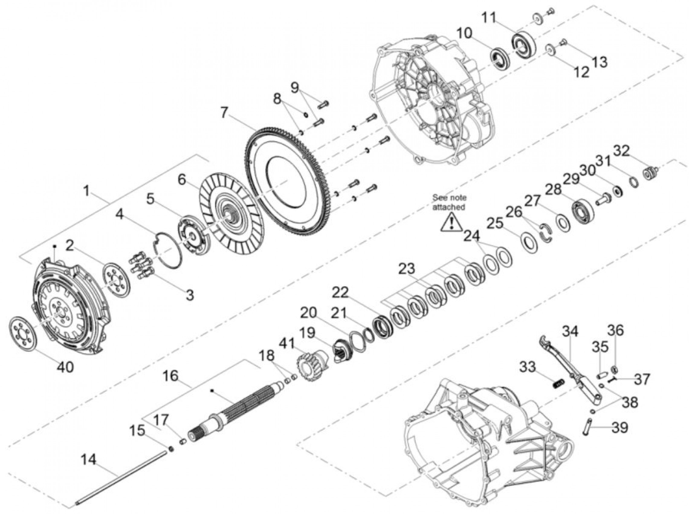 Explosionszeichnung Moto Guzzi V85 TT / V85 TT Travel / V85 TT Travel E5 Kupplung
