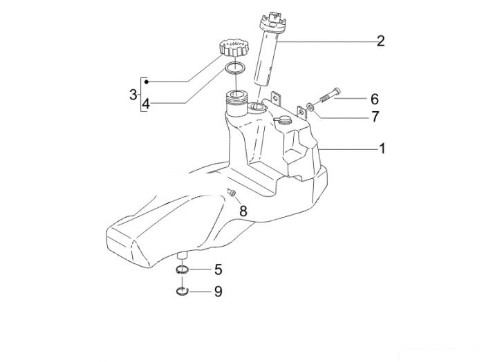 Gilera Benzintank Stalker 50