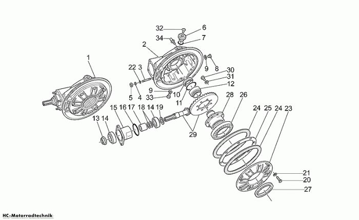 Moto Guzzi Getr.e kpl California EV/EV Touring/80 1100