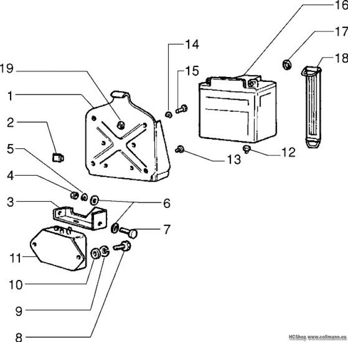Vespa Batterie-Regler PX 150