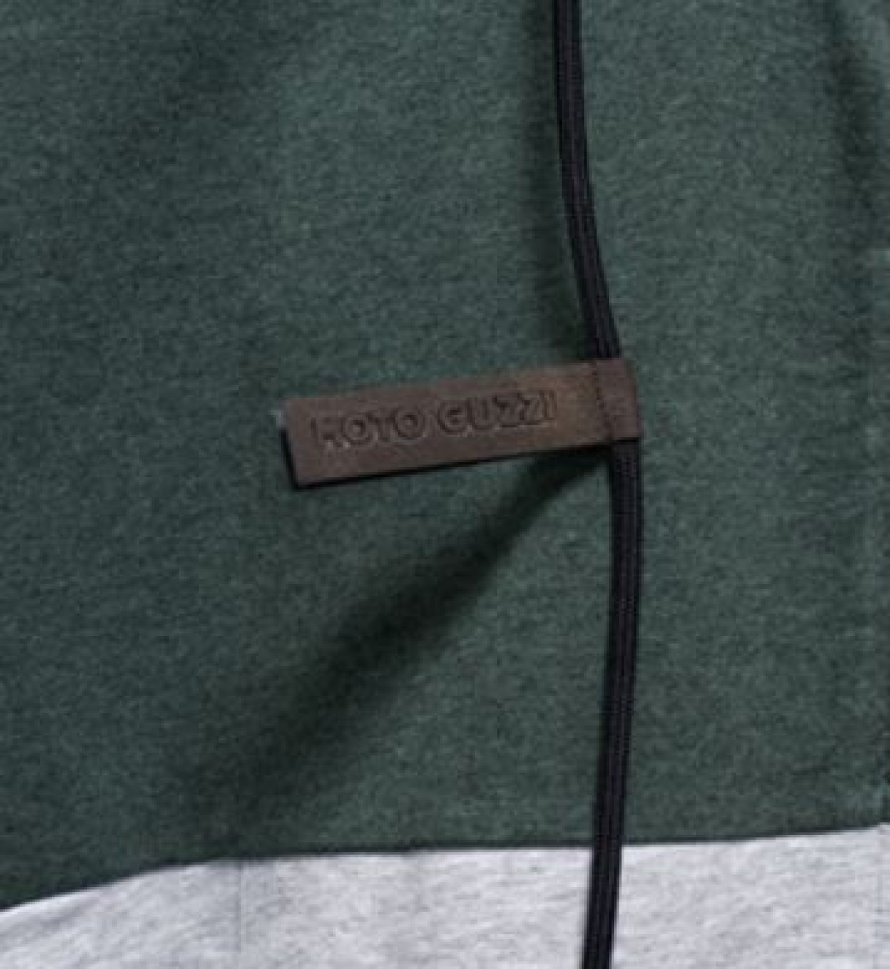 Moto Guzzi Kapuzen-Sweatshirt mit Reißverschluss grau-grün