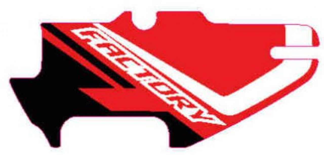 19 - Aufkleber Stangenabdeckung links "Factory" Red Boost [RB]
