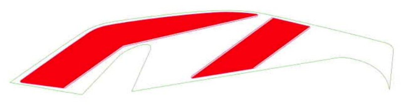 17 - Aufkleber seitl. Karosserieteil rechts - Fahrzeugfarbe Speed White
