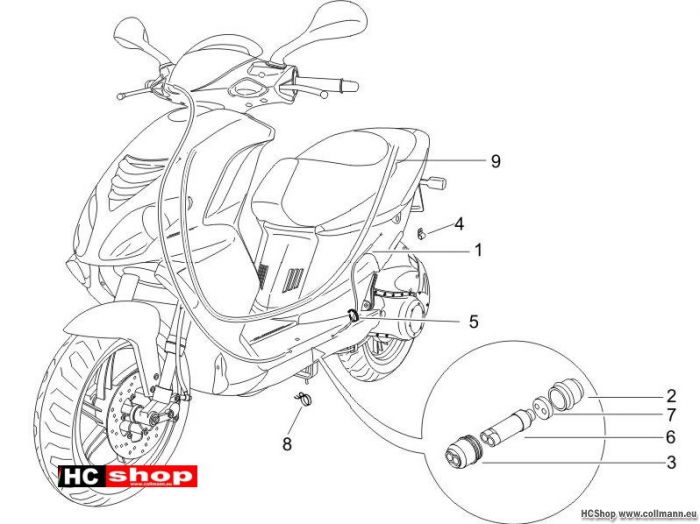 Piaggio Bowdenzügen NRG 50 DD