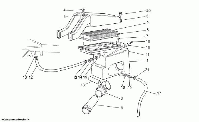 Moto Guzzi Luftfilter California EV/EV Touring/80 1100