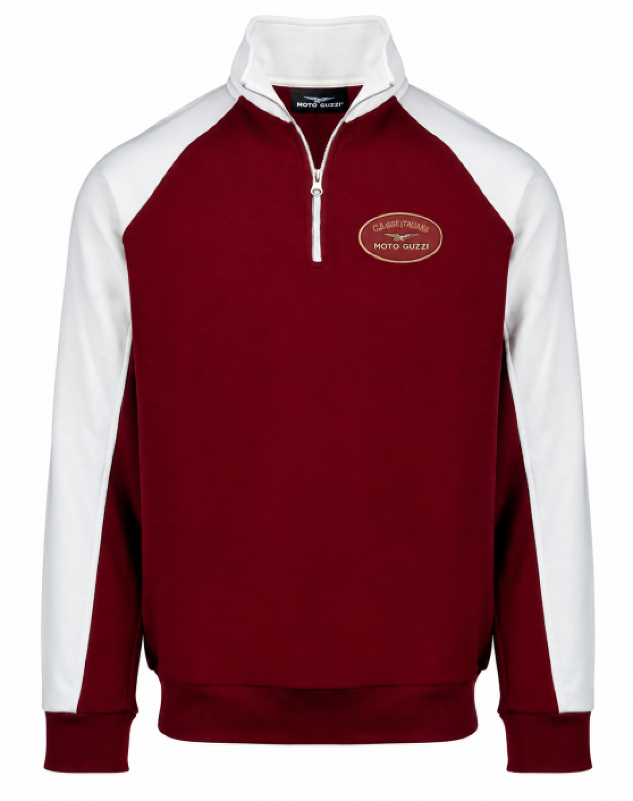 Moto Guzzi Canottieri Sweatshirt mit halbem Reißverschluss