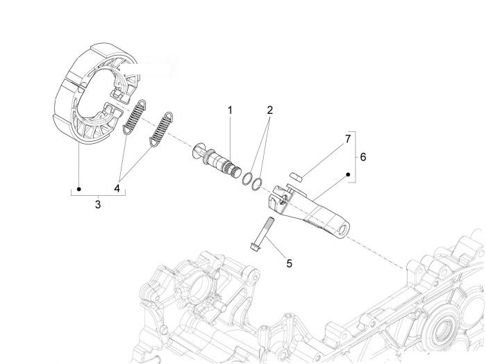 Vespa Sprint 150 Hinterbremse - Bremsbackensatzen
