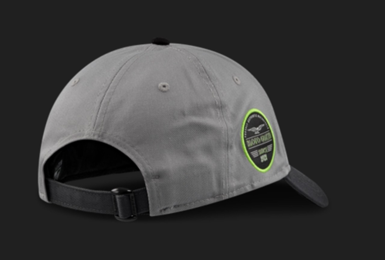 Moto Guzzi Basecap New Era 9Forty in Grau und Schwarz
