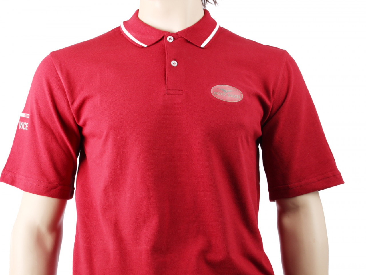 Moto Guzzi Service Polo Shirt kurzarm Werkstattbekleidung rot