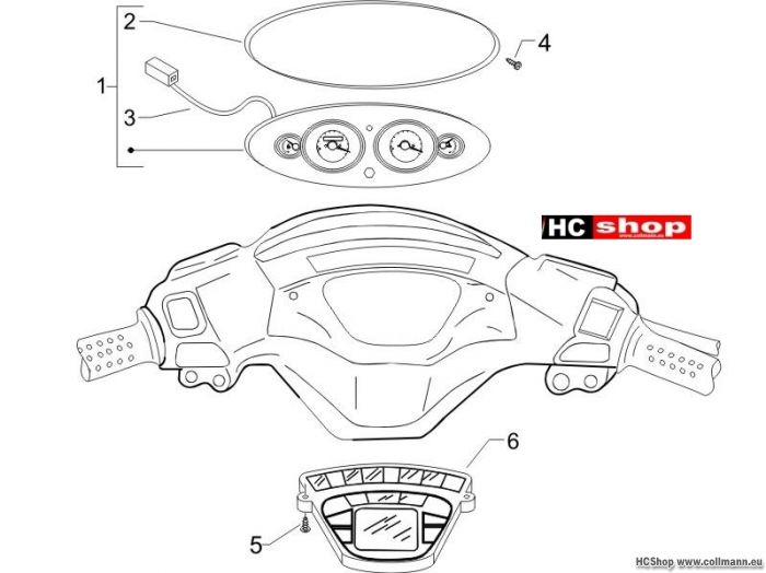 Piaggio Cockpitinstrumente - Cruscotto X9 500