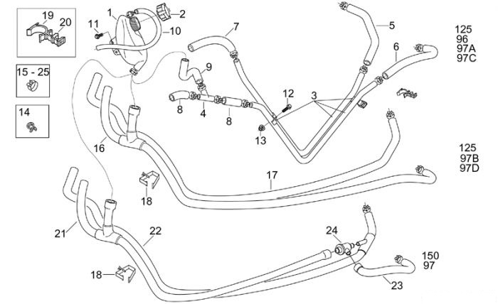 Aprilia Ausdehngefäß 96-97 Leonardo 125-150