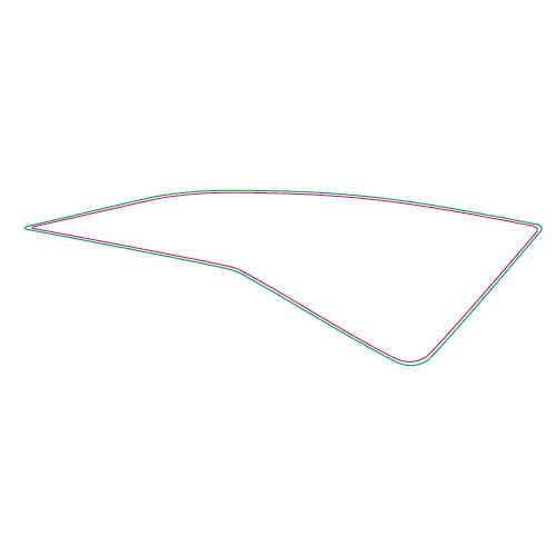 6 - Aufkleber Vorn li. Fahrzeugfarbe-White Glam 2011-12 (t.B.899246)[glamB]