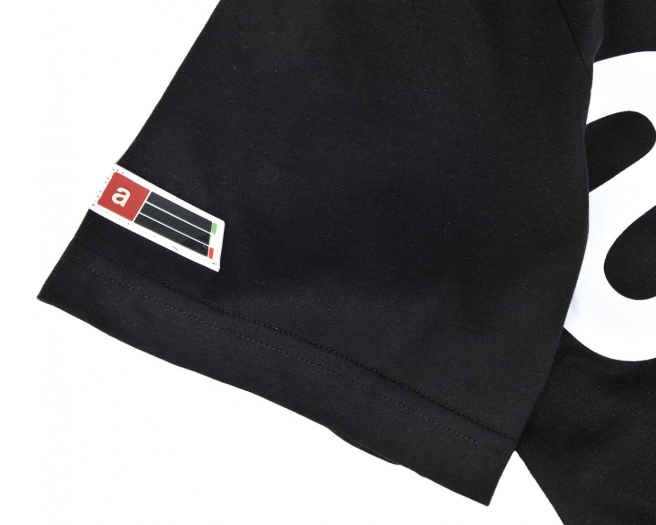 Aprilia Wide Unisex T-Shirt Kollektion 2024, schwarz, Baumwolle