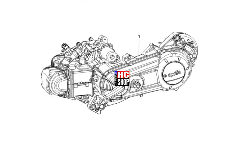 Aprilia SXR 50 E5+ - Motor - Motor komplett