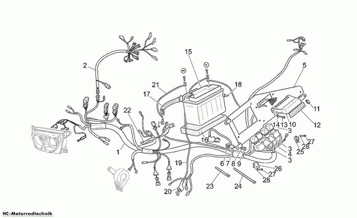 Moto Guzzi Elektrische Anlage Quota ES 1100