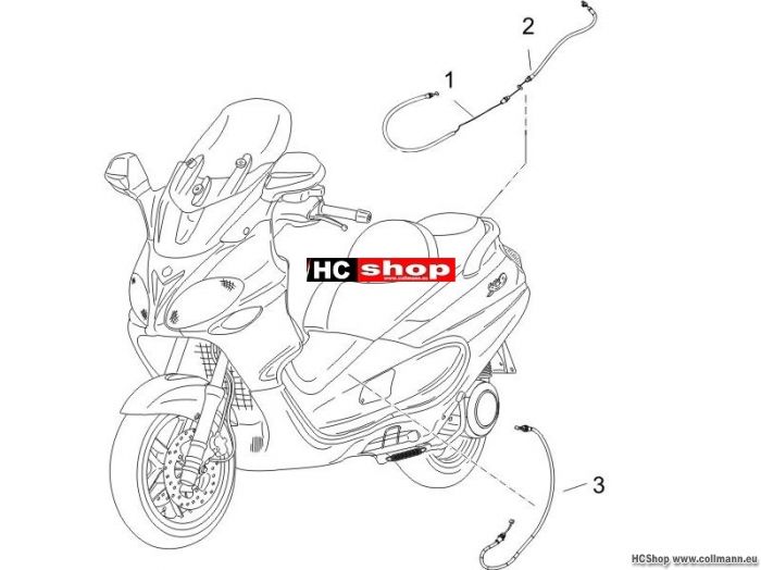 Piaggio Bowdenzügen X9 250