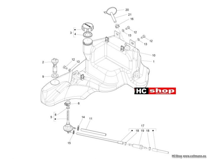 Piaggio Zip 50 SP Benzintank