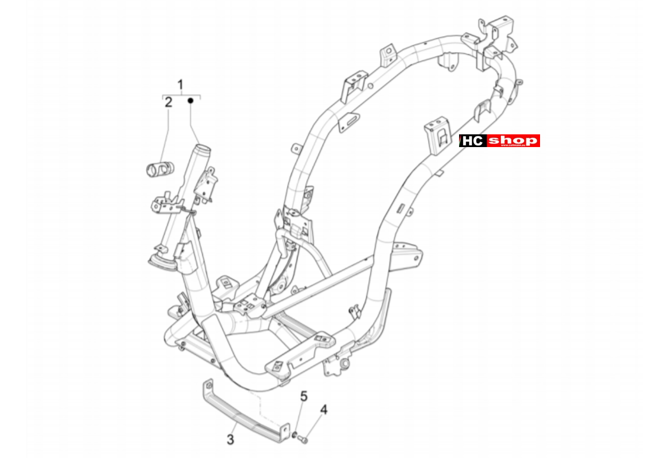 Piaggio Medley 125 4T IE ABS E4 Fahrgestell/Karosserie