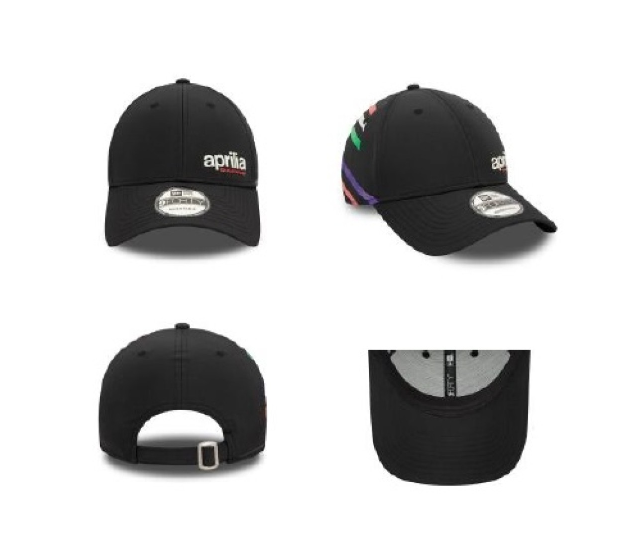 Aprilia Basecap New Era 9Forty, schwarz, Baumwolle