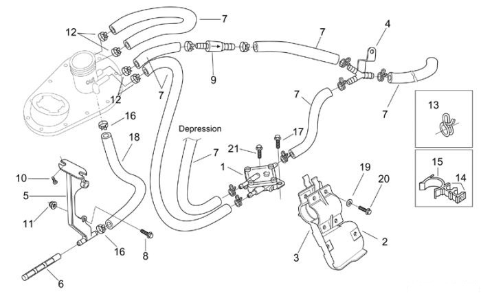 Aprilia Benzinpumpe kpl. Leonardo ST 125-150