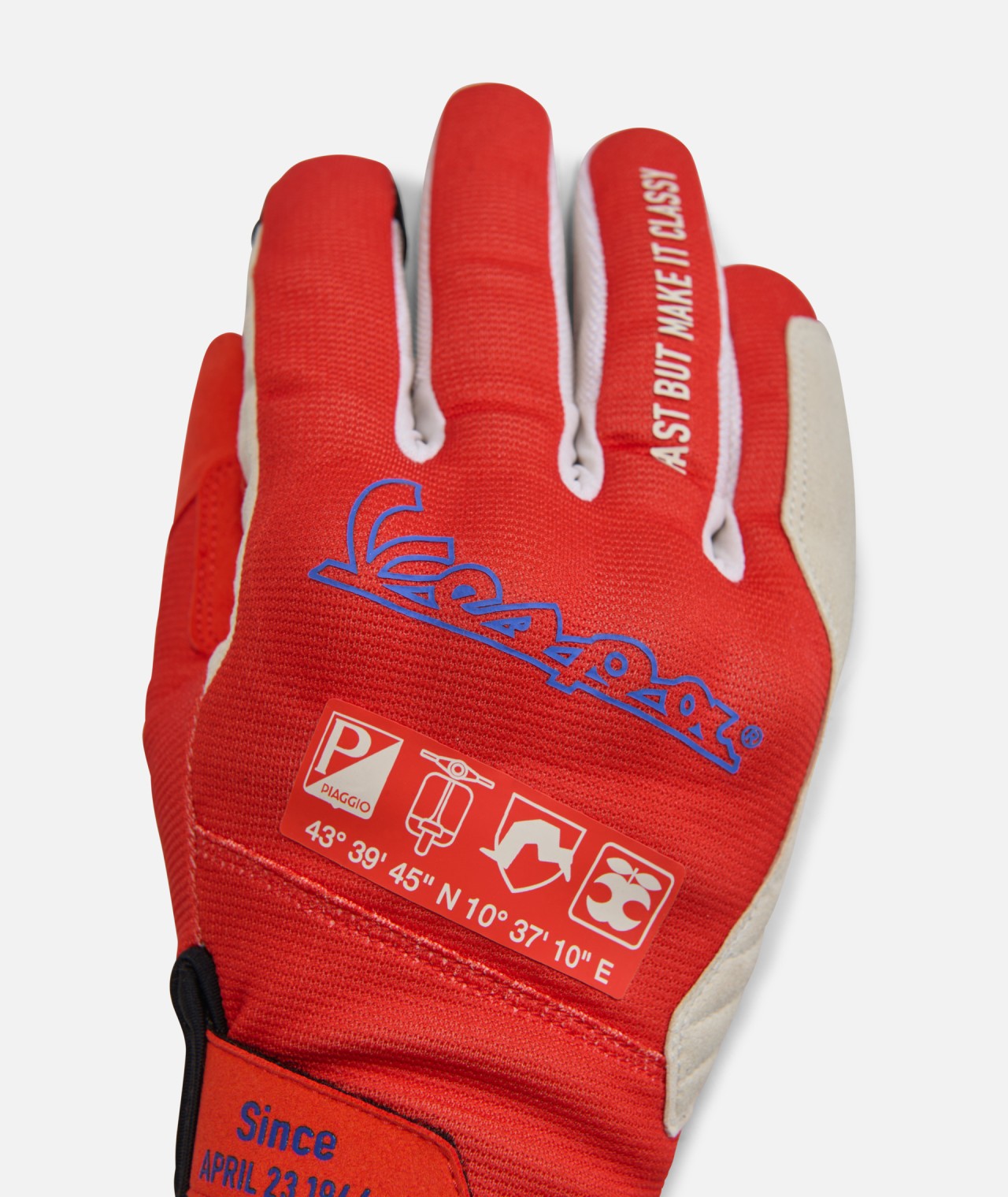 Vespa DEC Sommerhandschuhe kurz in Orange – M