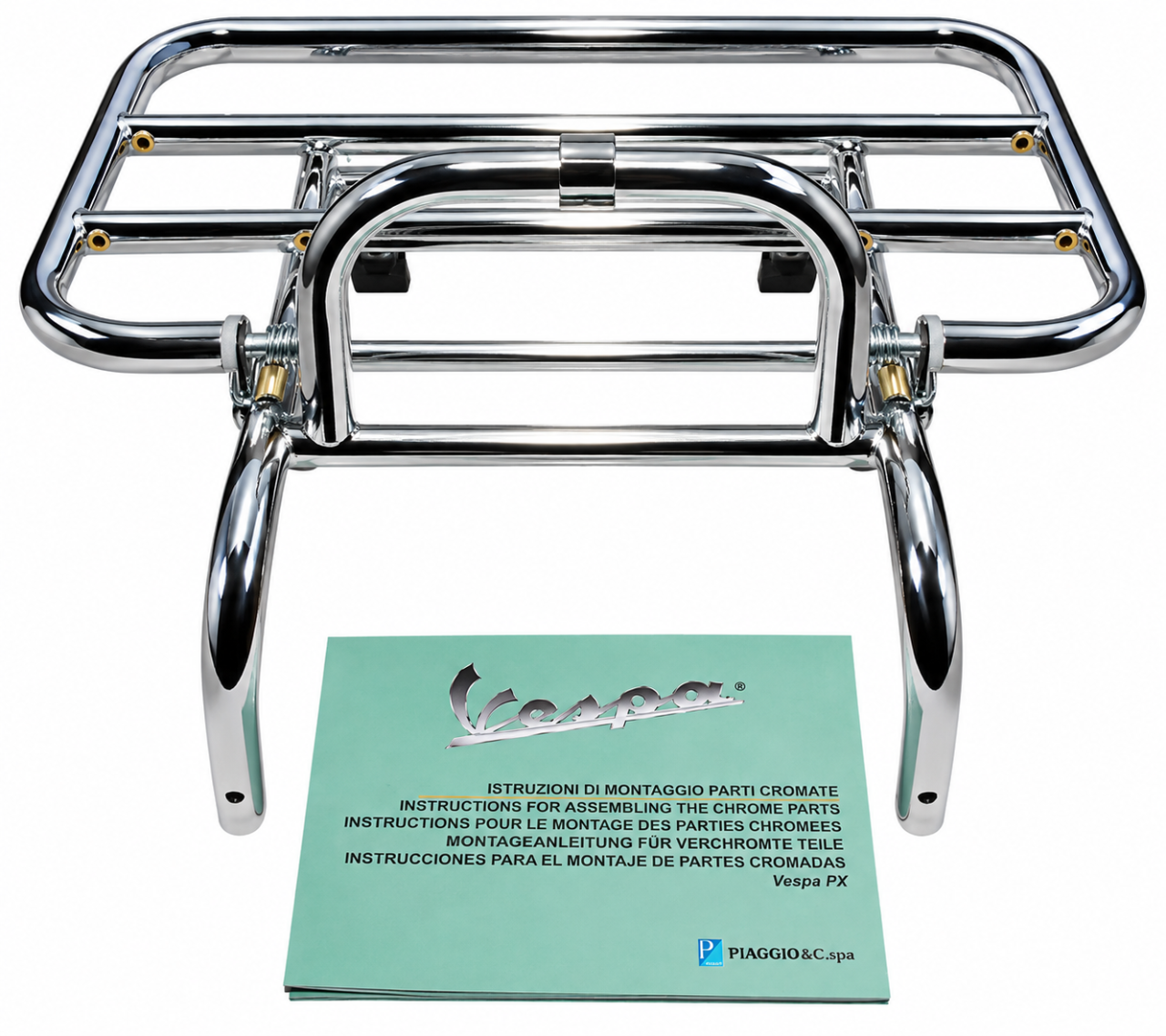 Vespa Klappgepäckträger vorne chrom für PX 80–200