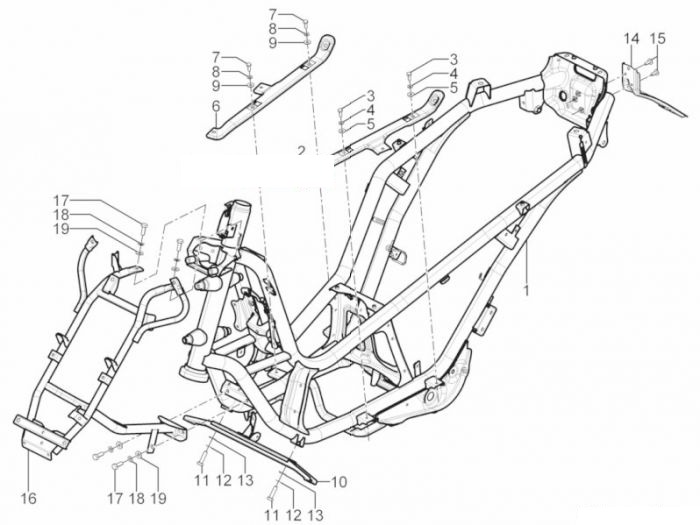 Piaggio MP3 YOUrban 300ie Sport Fahrgestell/Karosserie